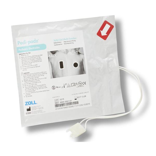 Pad AED Stat-Padz II Pediatric Solid Polymer Hydrogel Ea